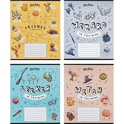 Набор тетрадей Kite Harry Potter А5 в косую линию 12 листов 25 шт. (HP24-235)