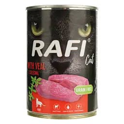 Вологий корм для котів Dolina Noteci Rafi cat з телятиною, 400 г (DN240-394563) - мініатюра 2