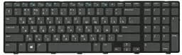 Клавіатура для ноутбука Dell Inspiron (3721, 5721, 3737, 5737) Чорна, (Чорна рамка)