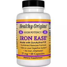 Біодоступне залізо Healthy Origins 27 мг 60 капсул