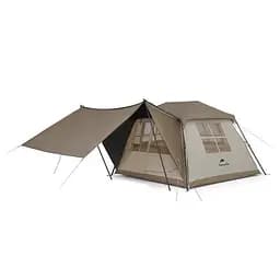 Намет чотиримісний Naturehike Village (CNK2300ZP022) малий, Коричневий