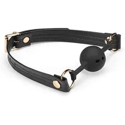 Кляп Liebe Seele Black Organosilicon Ball Gag