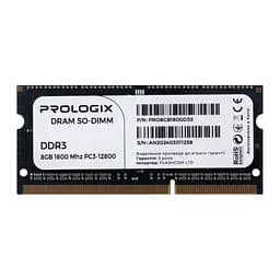 Модуль памяти SO-DIMM DDR3L 8 ГБ/1600 Prologix (PRO8GB1600D3S)