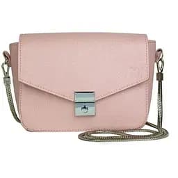 Жіноча шкіряна сумочка Yoko рожева флотар