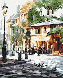 Картина по номерам на подрамнике Brushme Летнее кафе