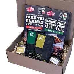 Подарунковий кулінарний набір гурмана — пакети для копчення, маринади у пакеті та сирні й грибні солі (6 в 1)