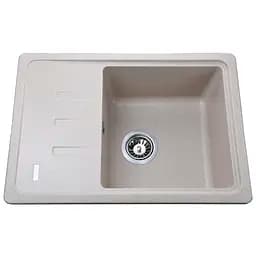 Кухонна мийка гранітна Globus Lux Mono піщаний 620x435мм-А0004, Sand