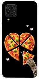 Чехол Demsky Pizza Love Cat для Samsung Galaxy A22 4G