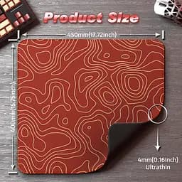 Ігровий килимок Attack Shark CM02 / 40*45 см / Red Lines - мініатюра 3