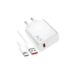Зарядний адаптер блок живлення Xiaomi Wall Charger 67 W + USB-C кабель (BHR4935CN)