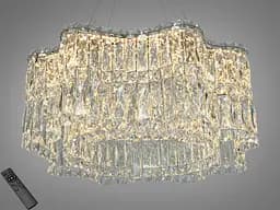 Підвісна LED-люстра Diasha 576/600HR, кришталь, пульт, 85 W, 58 см, 0-16m2