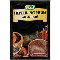 Перец черный Эко молотый 20 г (36866)