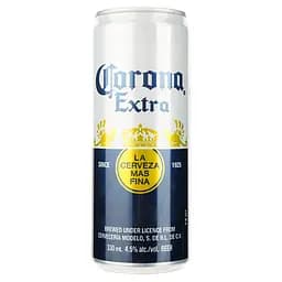 Пиво світле Corona Extra пастеризоване 4.5% 0.33 л з/б