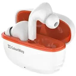 Наушники ColorWay беспроводные Earbuds TWS 5 белый bluetooth 6.0 микрофон динамики 10 мм сенсорное управление