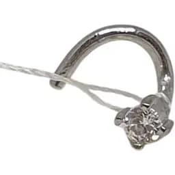 Срібна сережка-пірсинг Астор в ніс з фіанітом. 818-2121Р