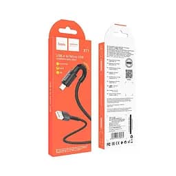 Кабель Hoco Micro USB Especial charging data cable for X71 1 м 2.4A - мініатюра 4