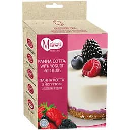 Лакомство для собак Mavsy от 3 месяцев панна-котта с йогуртом и лесными ягодами 50 г