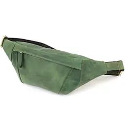 Модна сумка-бананка для чоловіків із натуральної вінтажної шкіри SHVIGEL 34х12х4 см sum0027451