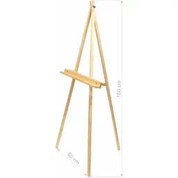 Мольберт - тринога  ROSA Studio сосна 60×75×160см мак висота полотна 150см В УПАКОВЦІ