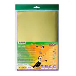 Бумага фольгированная А4, 10 цветов, 10 листов