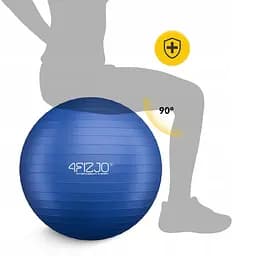 М'яч для фітнесу (фітбол) 4FIZJO 55 см Anti-Burst Blue (P-5905973404723) - мініатюра 7
