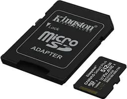 Memory card microSDXC 512GB Kingston Canvas Select Plus Gen3 C10 A1 Retail + adapter - мініатюра 2
