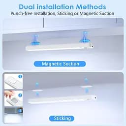 Датчик руху під освітленням шафи USB, що перезаряджається 42LED Ylatoial 2 шт. - мініатюра 3