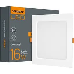 Вбудований світильник Videx LED Back квадрат 16W 5000K 