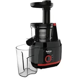 Соковитискач Tefal Juiceo шнековий 150 Вт чаша 0.8 л жмих 0.8 л насадка для цитрусових пластик червоно-чорний (ZC150838) - мініатюра 3