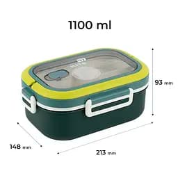 Ланчбокс Kite з розділювачем зелений 1.1 л (K25-1182-3) - мініатюра 2