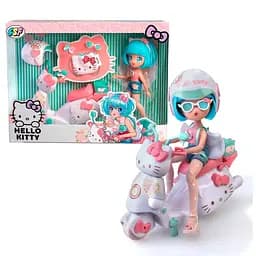 Ігровий набір 4SF Manga Dolls Hello Kitty Красуня пінк на скутері з аксесуарами HKTF3000