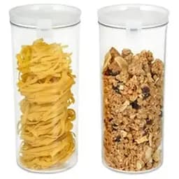 Набір контейнерів акрилових Motek Jarlock 2 шт круглої форми на 1,3 л (JAR-SET 2)