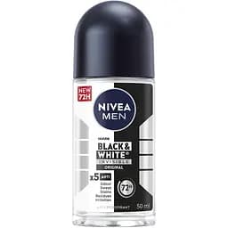 Антиперспірант NIVEA MEN Чорне та Біле невидимий: класичний кульковий 50 мл