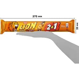 Батончик Lion Peanut Sweet & Salty з м'якою карамеллю та арахісом 2+1 90 г - мініатюра 3