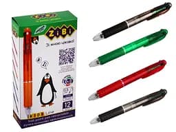 Ручка кулькова автоматична 4 в 1, 0.5 мм, 12 шт.