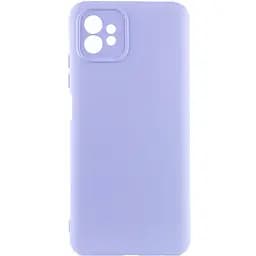 Чохол TPU Getman Liquid Silk Full Camera для Motorola Moto G32 Бузковий / Light purple