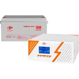 Джерело безперебійного живлення (ДБЖ) LogicPower LPM-PSW-1500VA 12V + АКБ LPM-GL 12V - 150 Ah (29694) [110200]