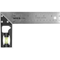 Угольник слесаря ​​Yato из нержавеющей стали 90° 150 мм (YT-70843)