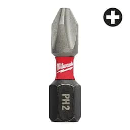 Біта SHOCKWAVE MILWAUKEE, PH2, 25мм, (2 шт)