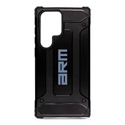 Чехол для Samsung Galaxy S24 Ultra 5G (SM-S928), Panzer, черный, противоударный, бронированный, милитари, панель-накладка, защита всего корпуса, защита дисплея и камеры, термополиуретан (TPU) + поликарбонат (PC), ArmorStandart (ARM75616)