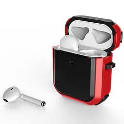 Футляр протиударний Black ed. для навушників Airpods 1/2 Red - мініатюра 2