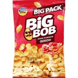 Арахіс смажений солоний Big Bob зі смаком бекону 120 г