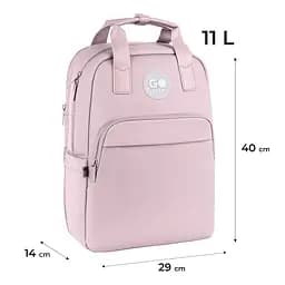 Рюкзак GoPack Teens 122M-4 Рожевий (GO26-122M-4) - мініатюра 2