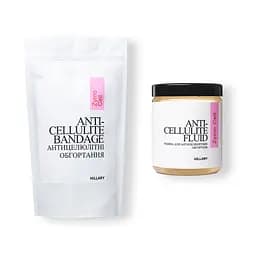 Набір Антицелюлітні ензимні обгортання + рідина Anti-cellulite Zymo Cell (6 процедур) Hillary