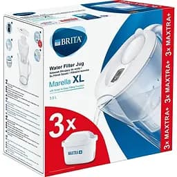 Фільтр-глечик Brita Marella XL Memo білий 3.5 л + 3 картриджі (1040212) - мініатюра 3