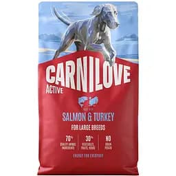 Сухий корм для собак великих порід Carnilove Active Salmon & Turkey Large Breed лосось та індичка 4 кг
