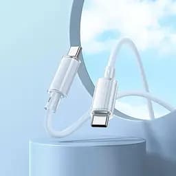 Дата кабель Borofone BX112 Lemon Type-C to Type-C 60W (1m) Blue - мініатюра 5