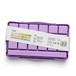Набір гуашевих фарб Jelly Cup 18×30 мл Пастельні, фіолетовий пластиковий пенал HIMI - мініатюра 5