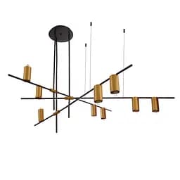 Люстра подвесная Brille Е27 60W BK (BL-904S/9)