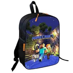 Рюкзак школьный детский 36х27см Майнкрафт Крипер «Minecraft» с принтом для мальчика (00594)